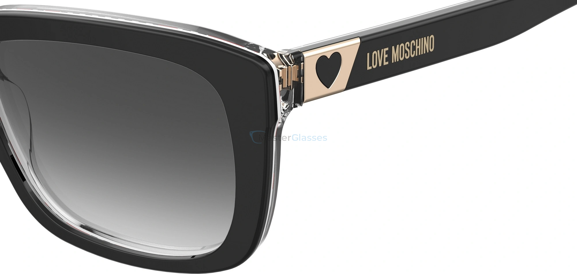   MOSCHINO LOVE MOL042/S 807,  BLACK, DARK GREY SF
