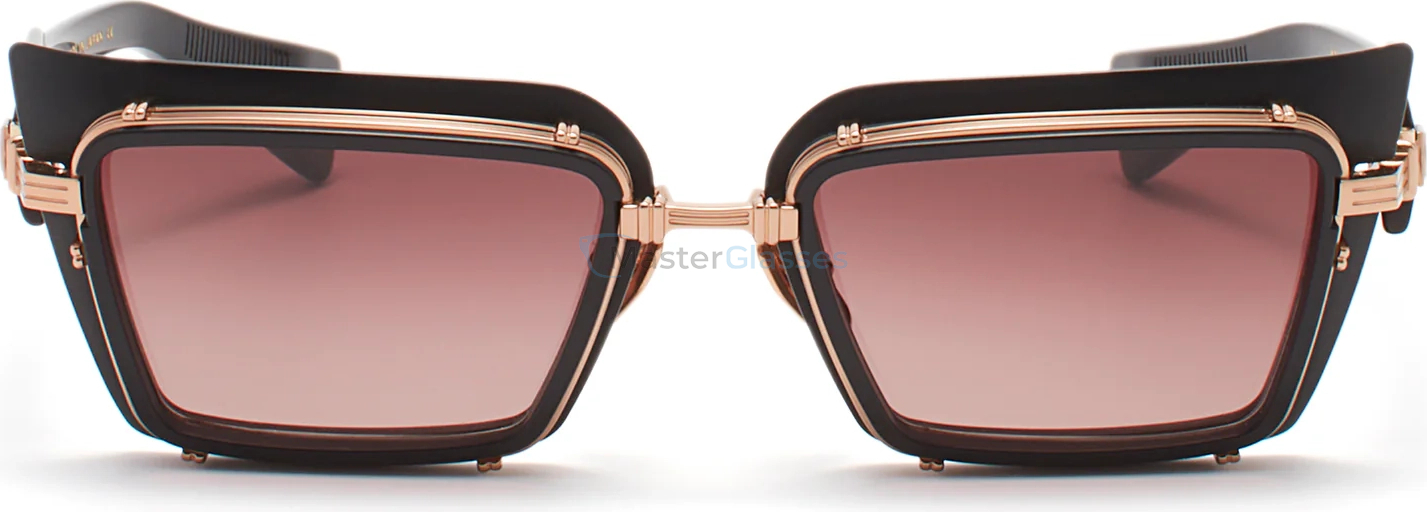   BALMAIN ADMIRABLE BLK - RSE,  MATTE BLACK, DARK ROSE TO LIGHT ROSE POLAR LENSES