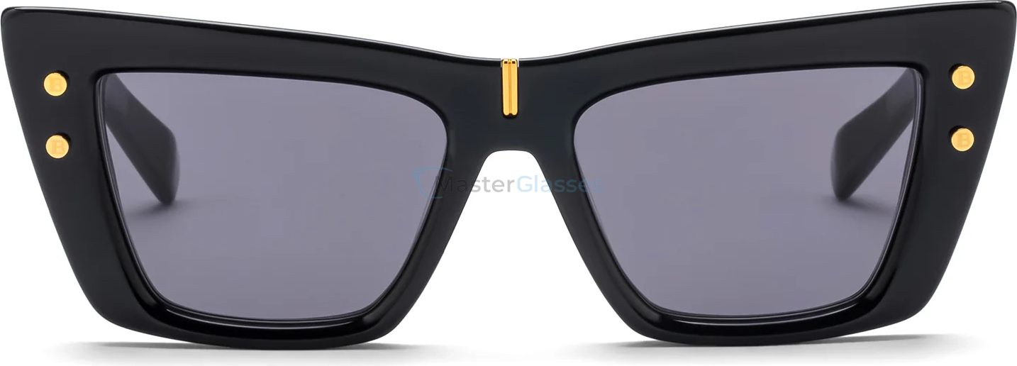   BALMAIN B-EYE BLK - GLD,  BLACK - GOLD, DARK GREY