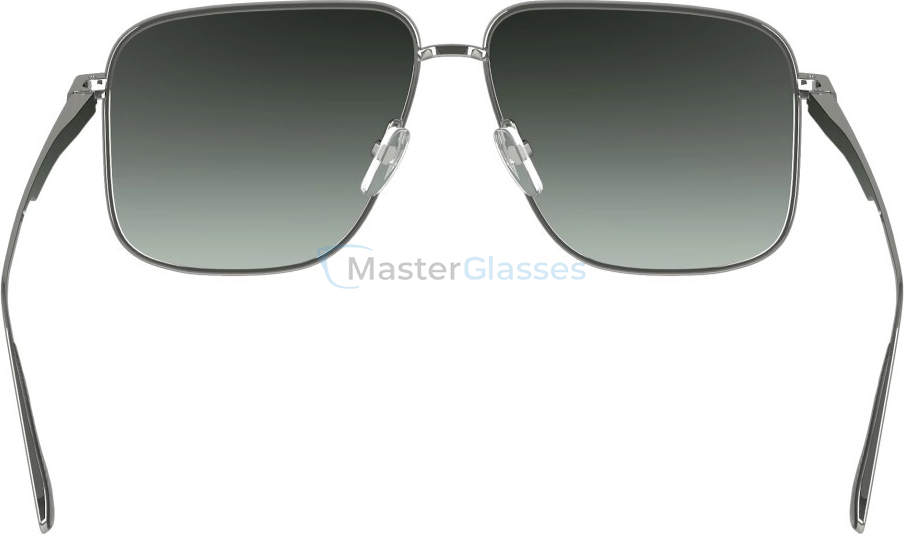   VICTORIA BECKHAM VB243S 044,  SILVER/GREEN GRADIENT, GREEN