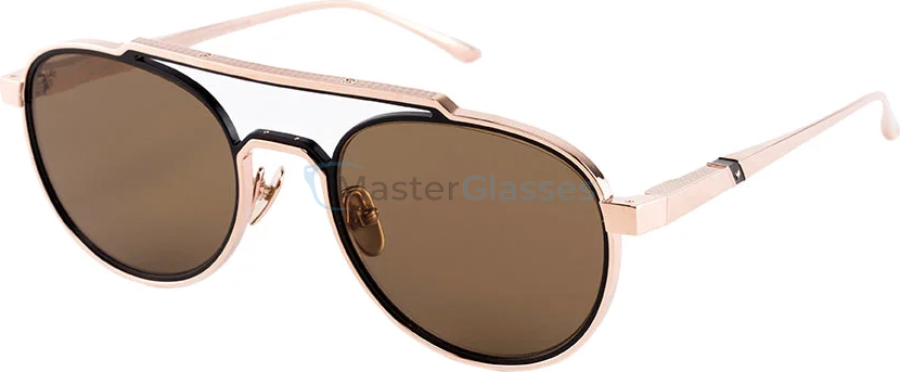  Leisure Society Clairaut 18K RS GLD BLK (Brown lenses)