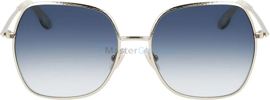   VICTORIA BECKHAM VB223S 720,  GOLD-BLUE, GRADIENT BLUE