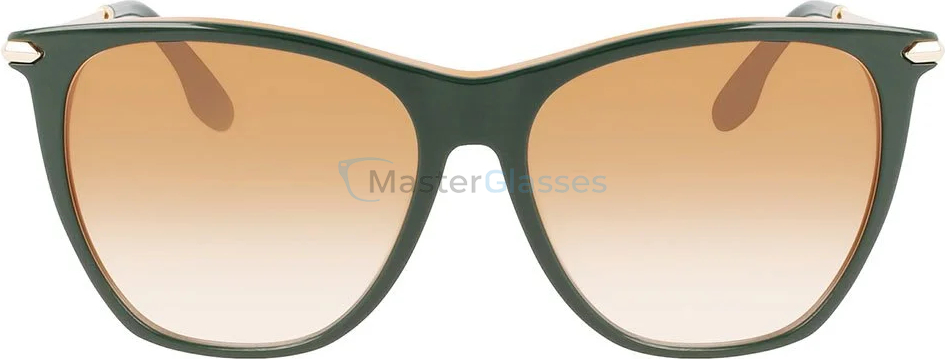   VICTORIA BECKHAM VB636S 342,  GREEN/CARAMEL, YELLOW