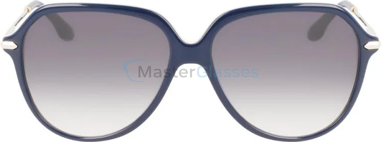   VICTORIA BECKHAM VB637S 420,  BLUE/IVORY, GRADIENT GREY