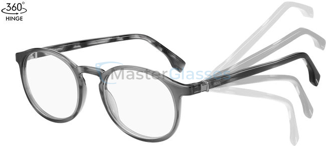  HUGO BOSS 1572 E66 Grey Striped Black