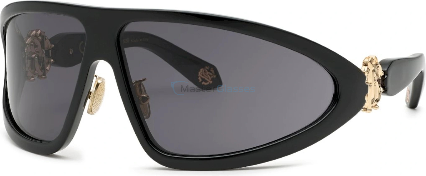   ROBERTO CAVALLI SRC042 Z42,  TOTAL SHINY BLACK, SMOKE