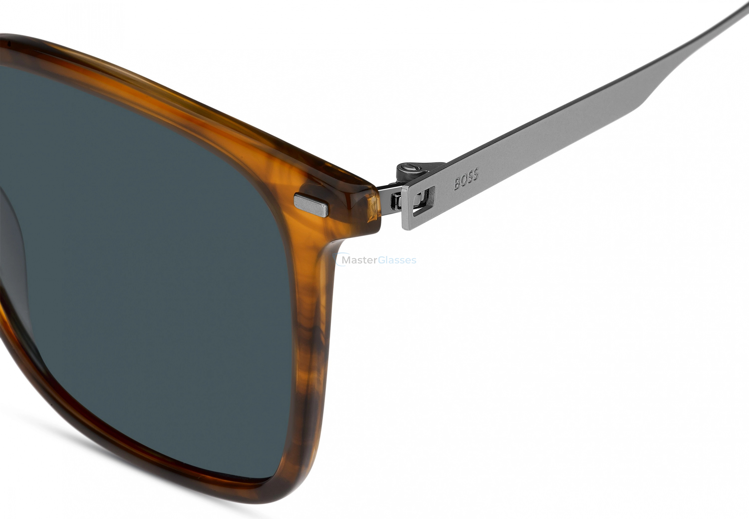   HUGO BOSS 1694/S 6C5 Brown Horn Ruthenium