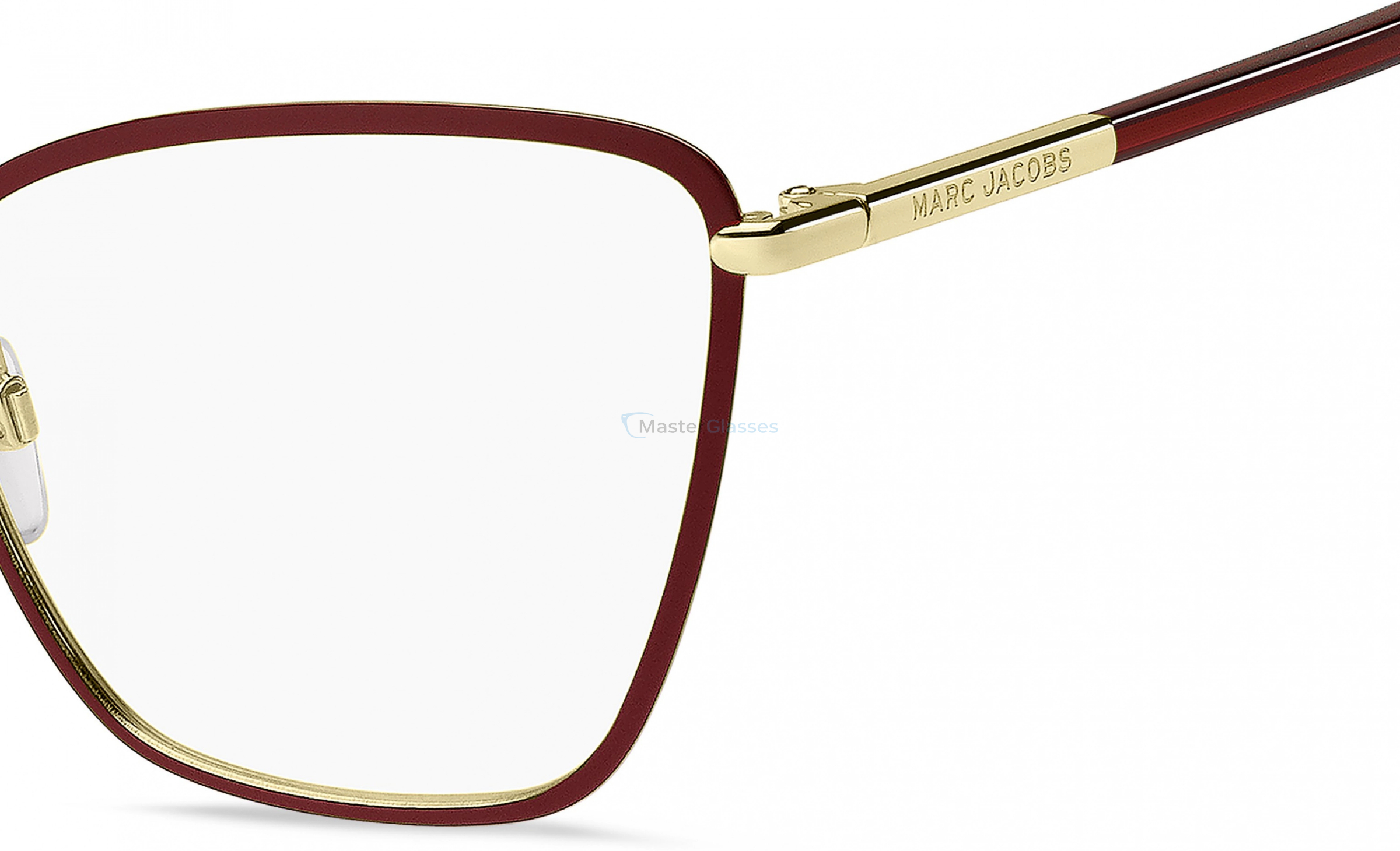  MARC JACOBS MARC 776 E28 MATTE BURGUNDY GOLD