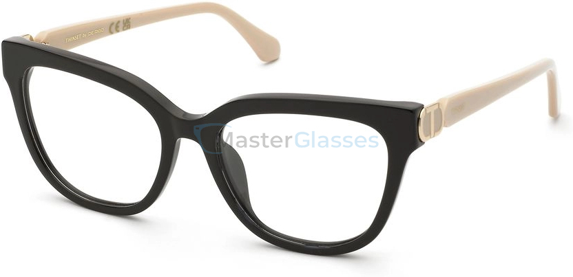  TWINSET VTW083 700K,  SHINY BLACK, CLEAR
