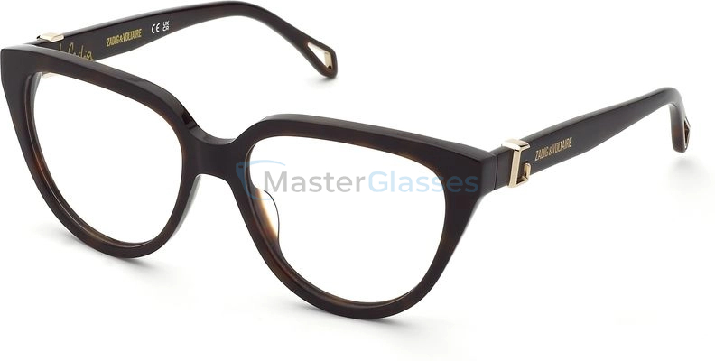  ZADIG VOLTAIRE VZV424 752,  SHINY DARK HAVANA, CLEAR