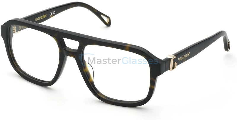  ZADIG VOLTAIRE VZV425 722,  SHINY DARK HAVANA, CLEAR