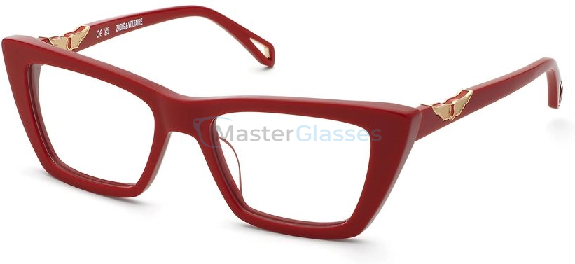  ZADIG VOLTAIRE VZV426 6XX,  SHINY FULL RED, CLEAR