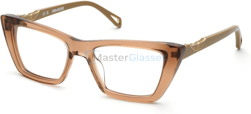  ZADIG VOLTAIRE VZV426 805,  SHINY TRANSP.LIGHT BROWN, CLEAR