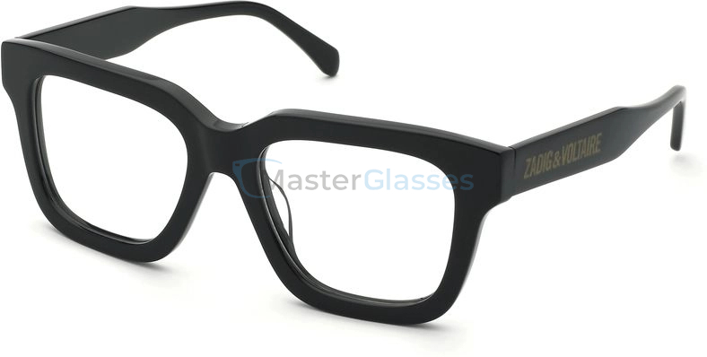  ZADIG VOLTAIRE VZV428 700,  SHINY BLACK, CLEAR