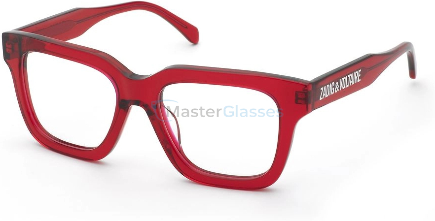  ZADIG VOLTAIRE VZV428 873,  TRANSPARENT MEDIUM RED, CLEAR