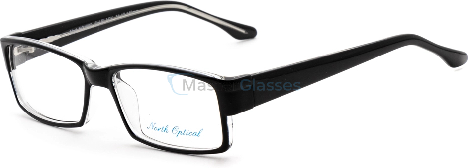  NORTH OPTICAL NO1005,  BLACK, CLEAR