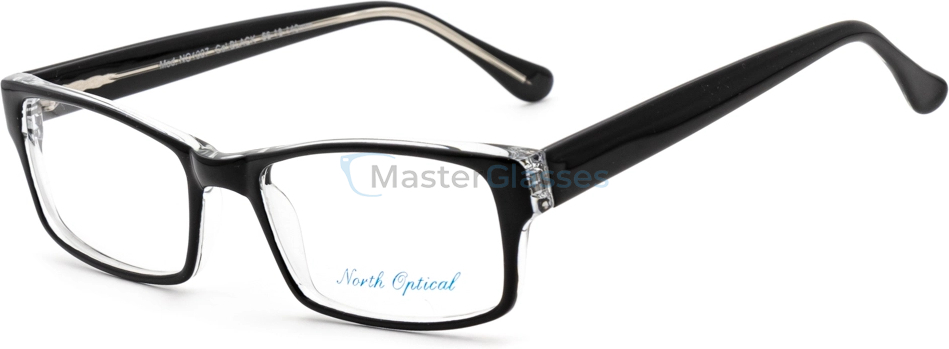  NORTH OPTICAL NO1007,  BLACK, CLEAR