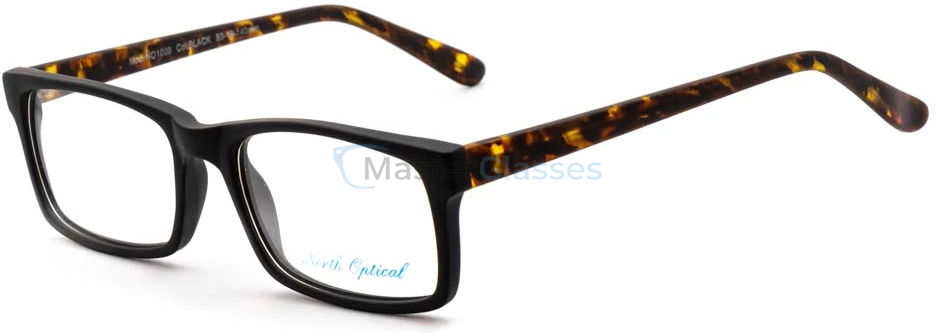  NORTH OPTICAL NO1009,  BLACK, CLEAR