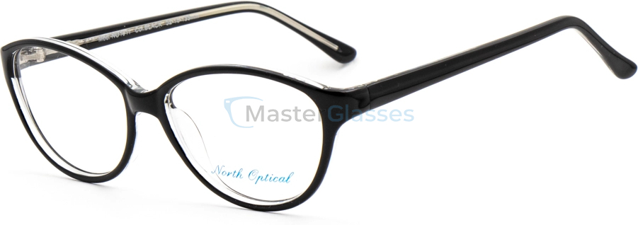  NORTH OPTICAL NO1011,  BLACK, CLEAR