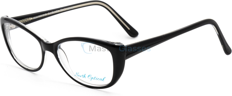  NORTH OPTICAL NO1018,  BLACK, CLEAR