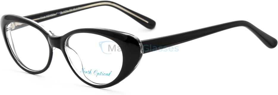  NORTH OPTICAL NO1001,  BLACK, CLEAR