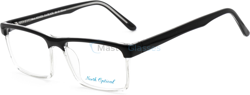  NORTH OPTICAL NO1022,  BLACK, CLEAR