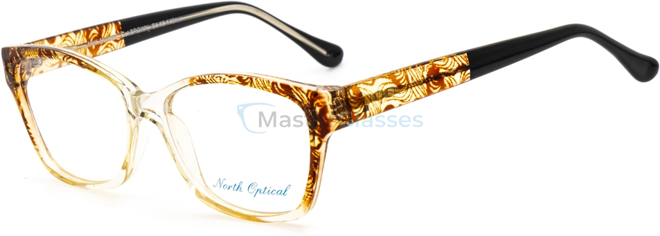  NORTH OPTICAL NO1029,  BROWN, CLEAR