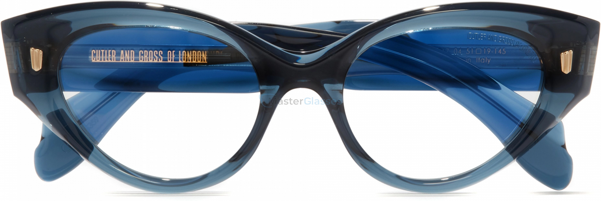  CUTLER GROSS CGOP-1417 04,  DEEP BLUE CRYSTAL, CLEAR