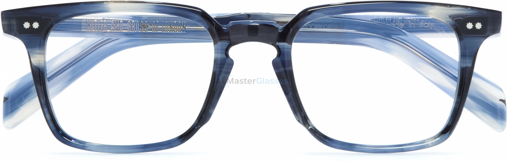  CUTLER GROSS CGOP-GR10 03,  STRIPED DARK BLUE, CLEAR