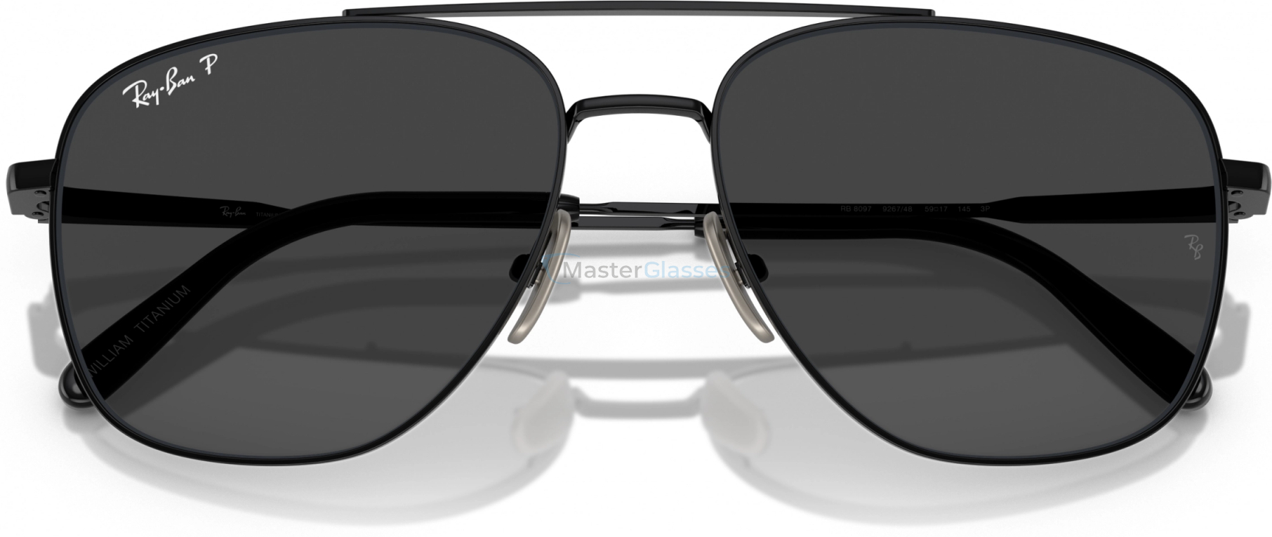   Ray-Ban WILLIAM TITANIUM RB8097 926748 Black