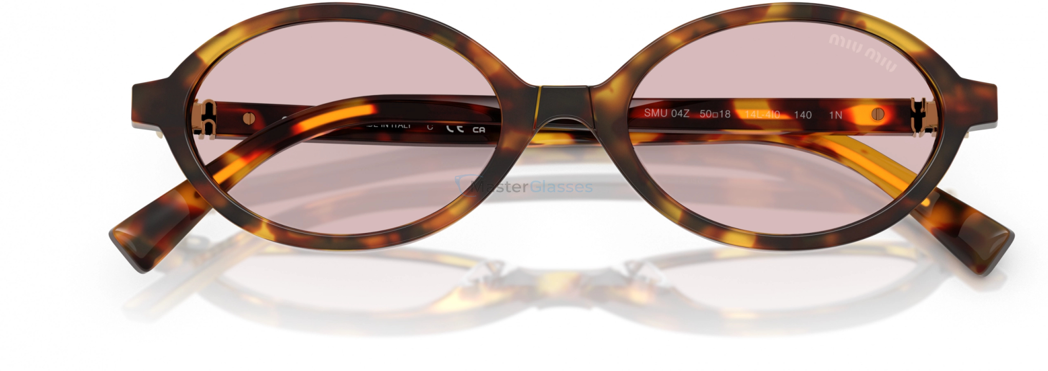   Miu Miu MU 04ZS 14L4I0 Tortoise