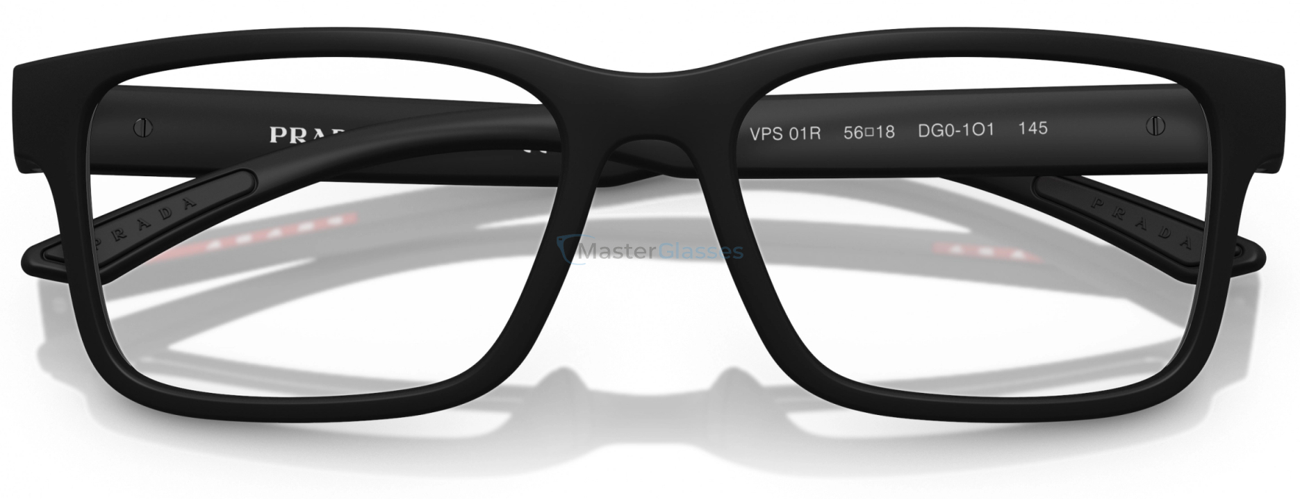  Prada Linea Rossa PS 01RV DG01O1 Black