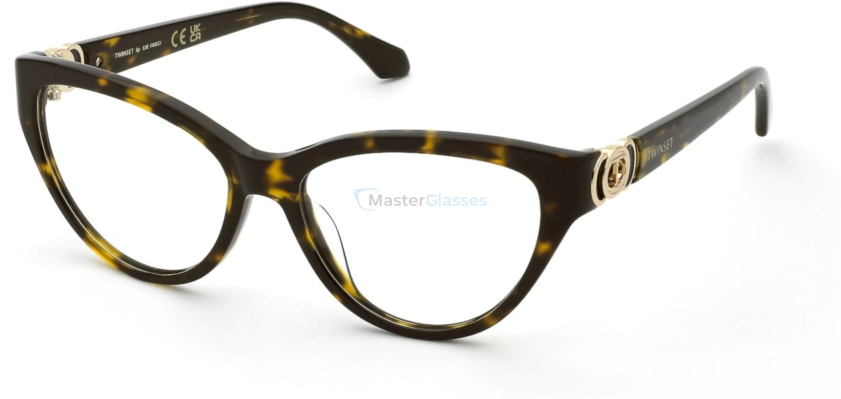  TWINSET VTW071 781,  SHINY BROWN-YELLOW HAVANA, CLEAR