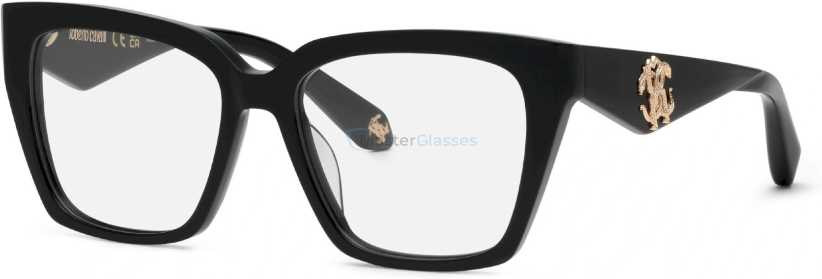  ROBERTO CAVALLI VRC112 700,  SHINY BLACK, CLEAR