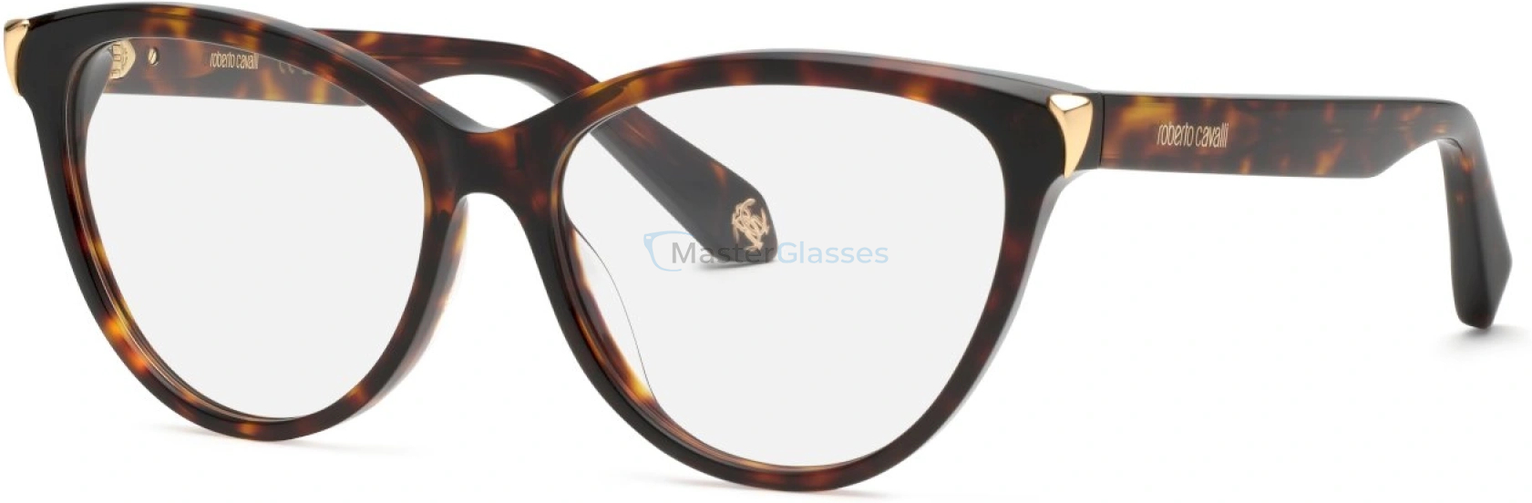  ROBERTO CAVALLI VRC102M 743,  SHINY BROWN/YELLOW HAVANA, CLEAR