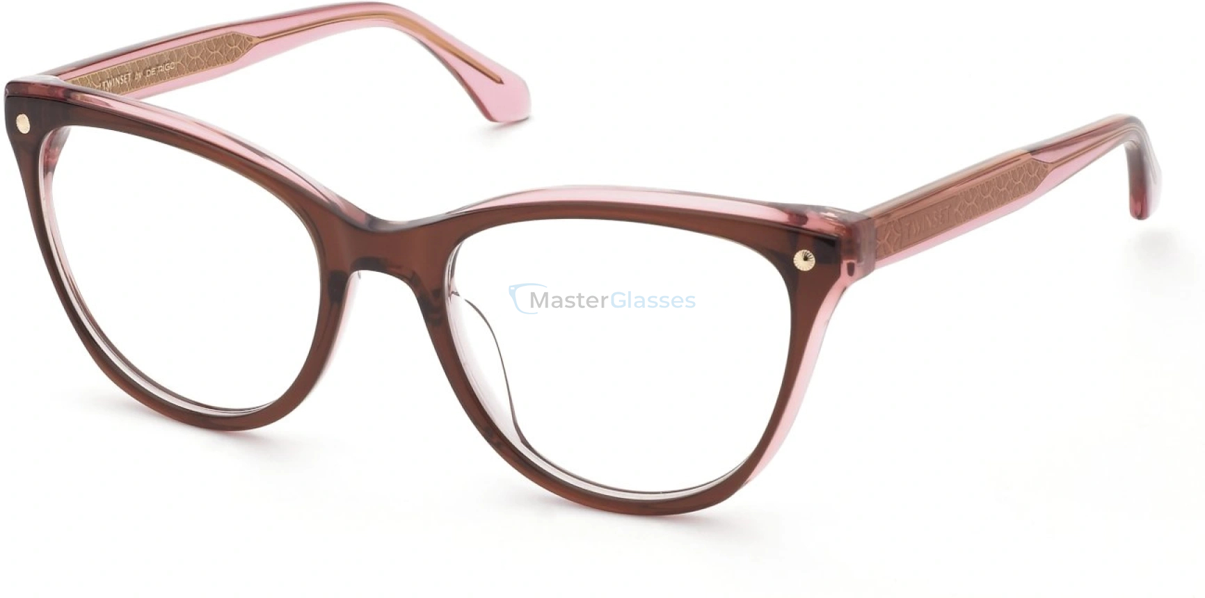  TWINSET VTW074 7UK,  SHINY BROWN+PINK, CLEAR