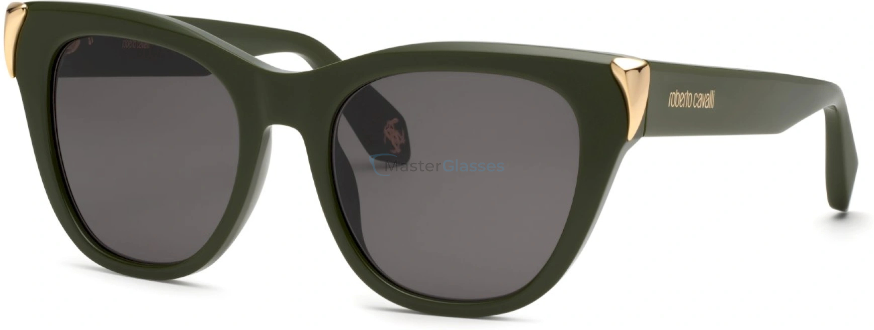   ROBERTO CAVALLI SRC095M C36,  SHINY GREEN, SMOKE