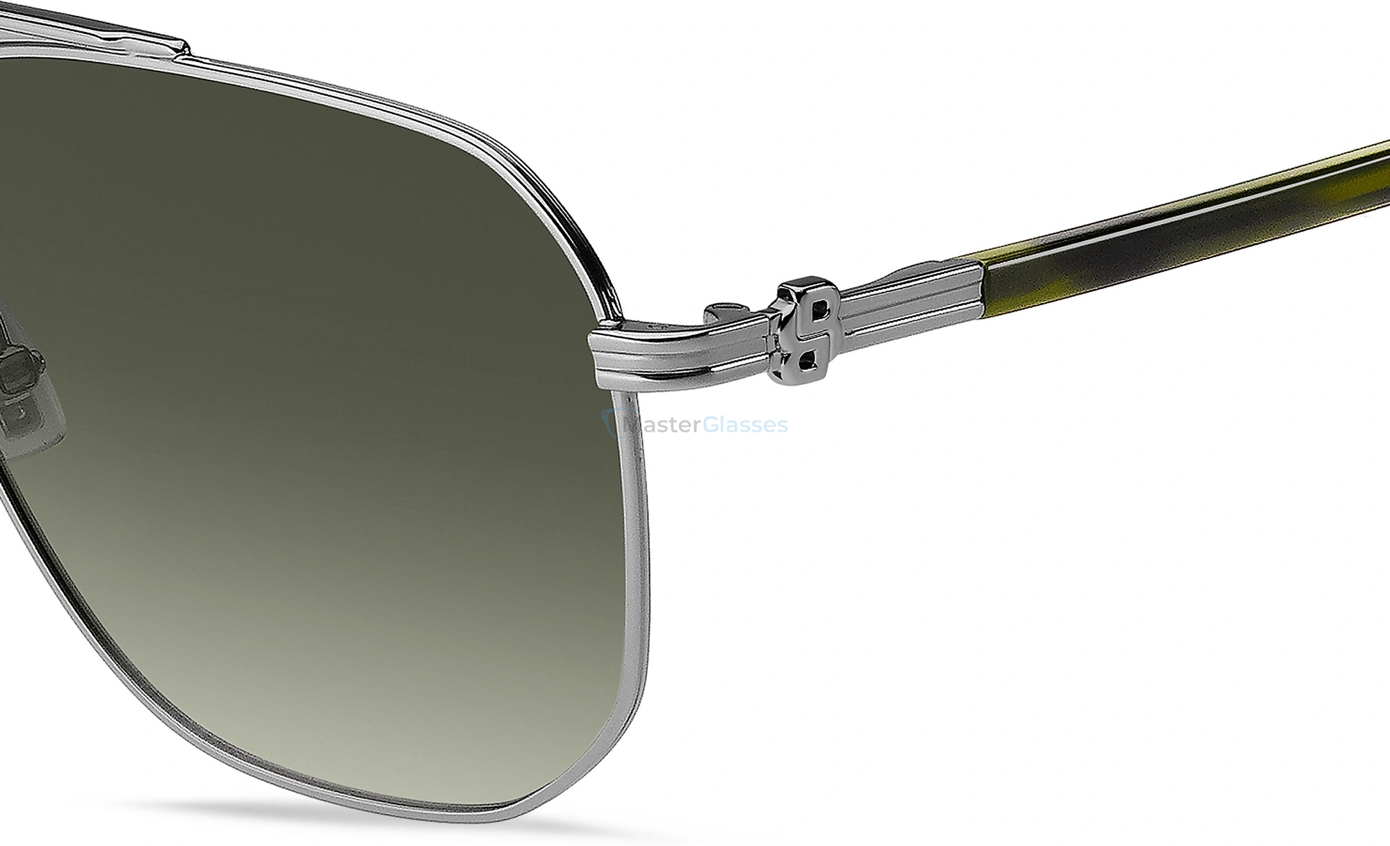   HUGO BOSS 1743/S XYG Ruthenium Green Horn