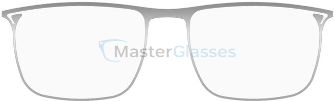  MONOGRAM MF023 SL/SL,  SILVER/SILVER, CLEAR