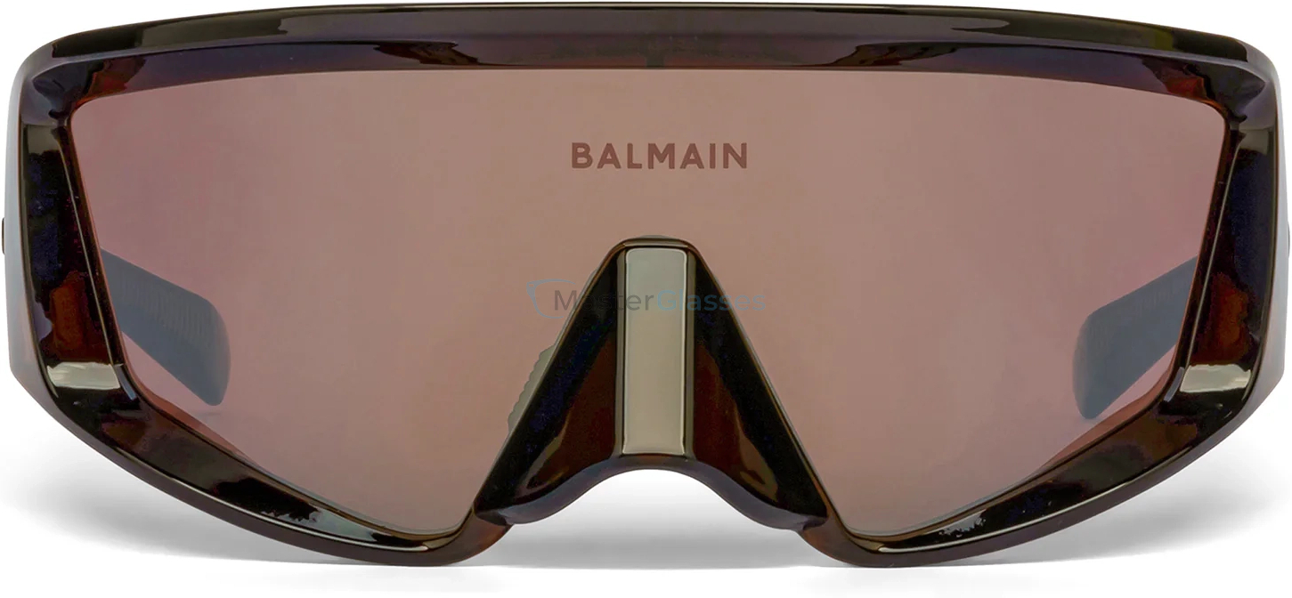   BALMAIN ESPION BRN - BRN,  Crystal Brown - Brown, Dark Brown - Silver Flash Mirror