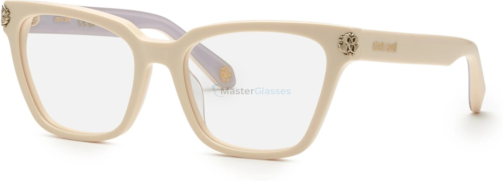  ROBERTO CAVALLI VRC073M 09X7,  SHINY FULL CREAM, CLEAR