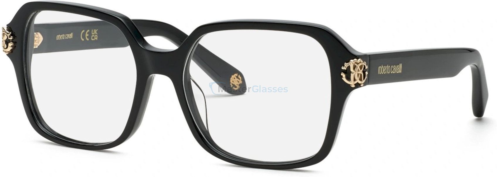  ROBERTO CAVALLI VRC074M 0700,  SHINY BLACK, CLEAR