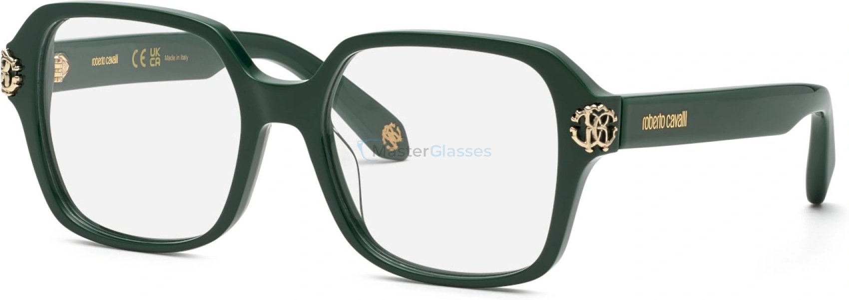 ROBERTO CAVALLI VRC074M 0D80,  SHINY FULL GREEN, CLEAR