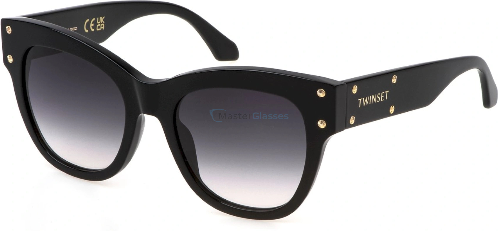   TWINSET STW054W 700Y,  SHINY BLACK, SMOKE GRADIENT SMOKE