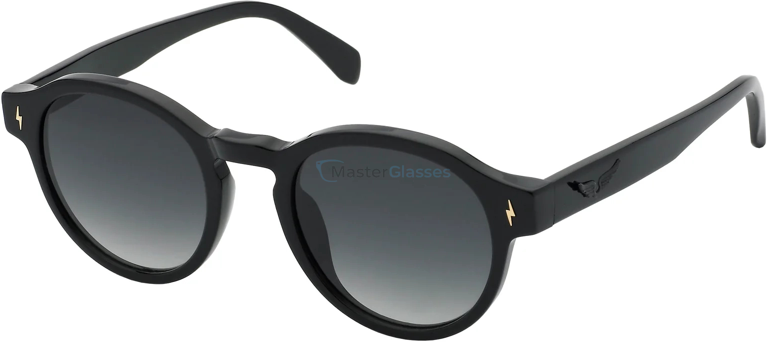   ZADIG and VOLTAIRE SZV402 0700,  SHINY BLACK, SMOKE GRADIENT