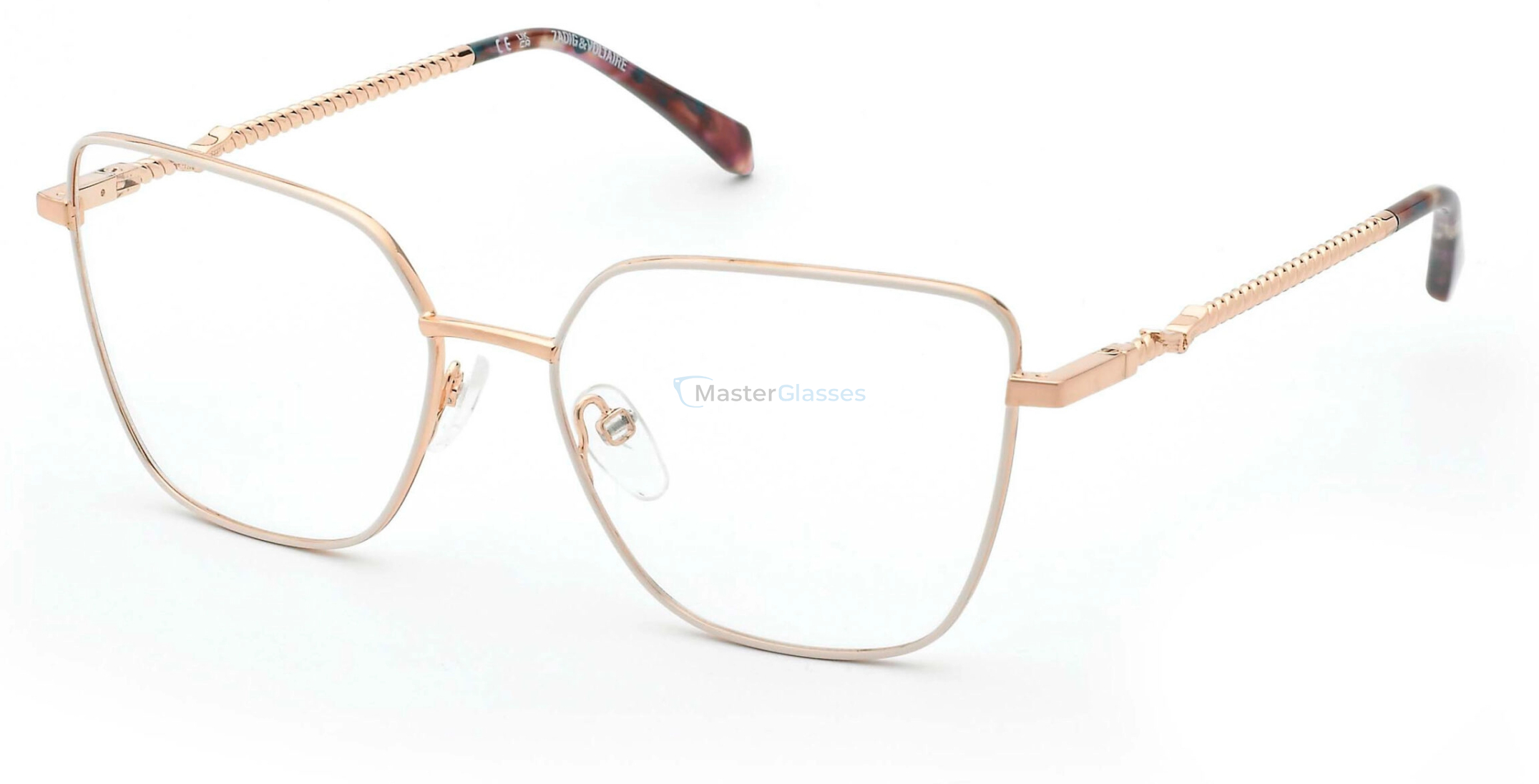  ZADIG and VOLTAIRE VZV449 02AM,  SHINY COPPER GOLD WITH COLOURE, CLEAR
