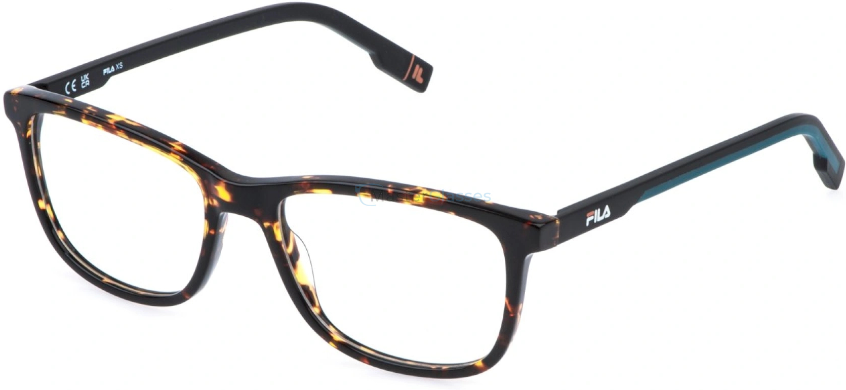  FILA VFI887L 0779,  SHINY YELLOW HAVANA, CLEAR