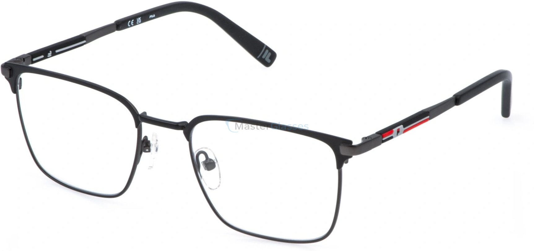  FILA VFIA15 08H5,  MATT GUN METAL WITH MATT BLACK, CLEAR