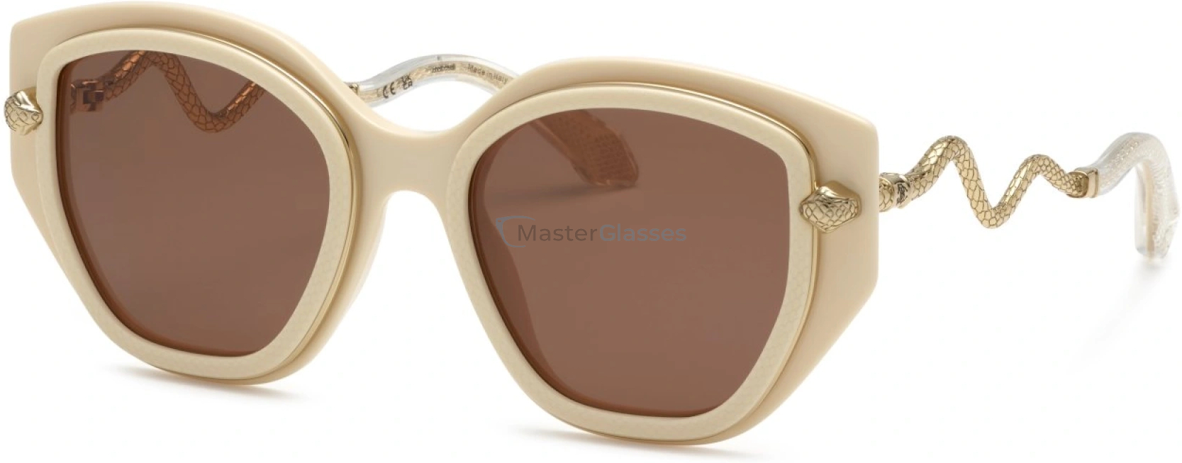   ROBERTO CAVALLI SRC096M 09X7,  SHINY FULL CREAM, BROWN