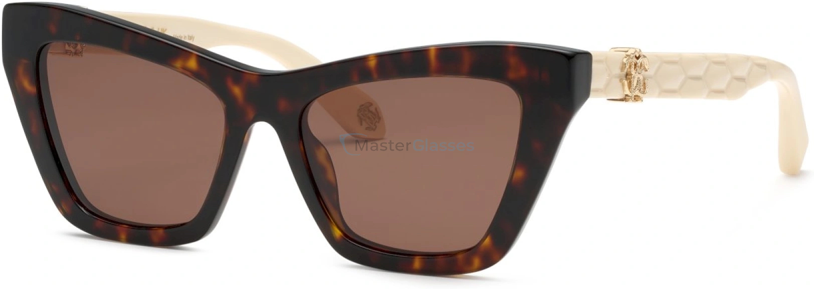   ROBERTO CAVALLI SRC091M 743Y,  AVANA LUCIDA 743Y, BROWN